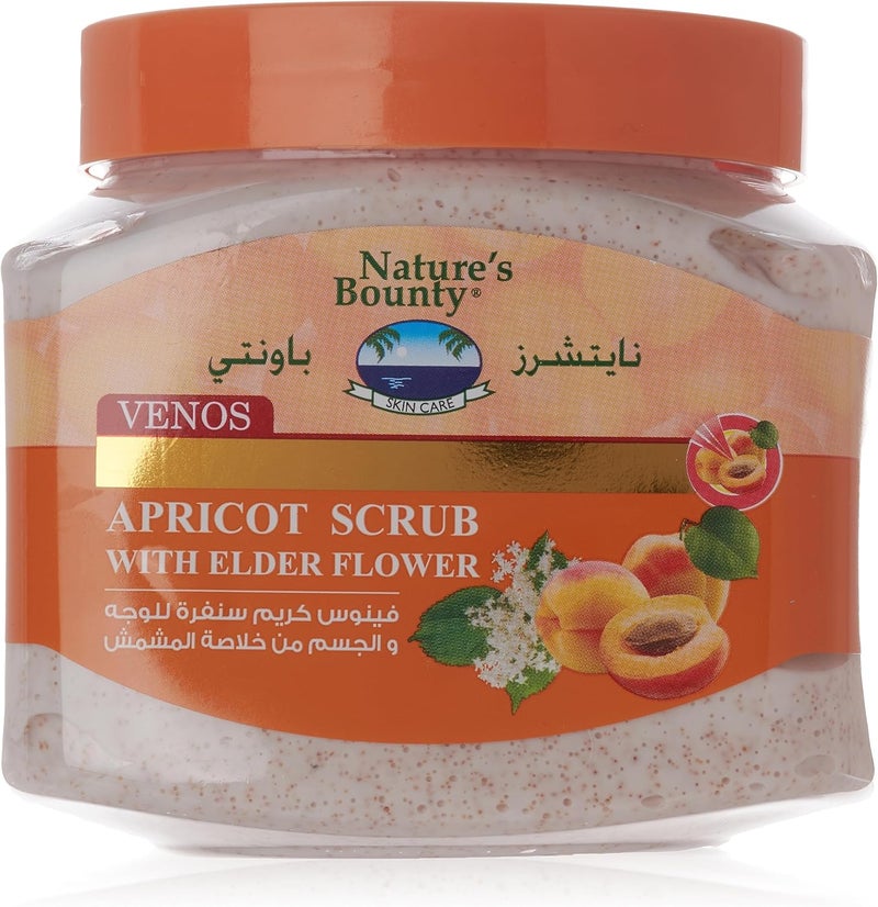 Natures Bounty Venos Face and Body Scrub With Apricot 600ml - Image 1