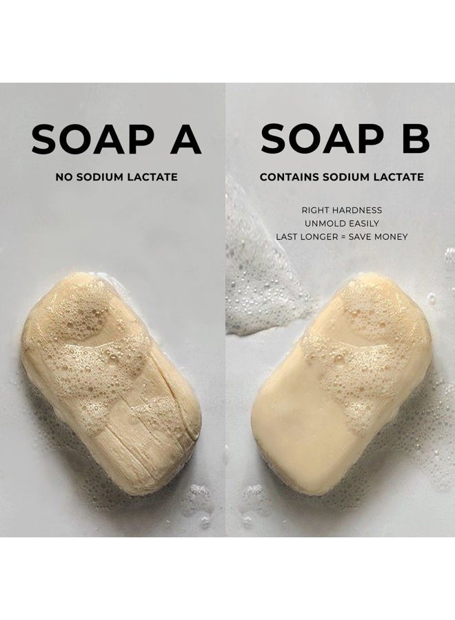 Soapeauty SODIUM LACTATE for Soap Making & Lotions | 60% USP Pure Natural Preservative | Harder Bar of Soap, Bigger Yield, Faster Cure Time, Provides Moisture | 8 oz - Image 2