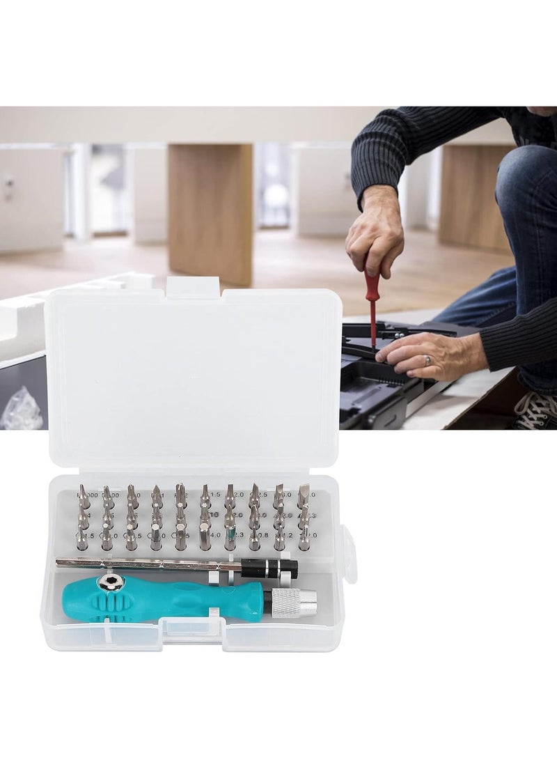 GGOOT 32Pcs Screwdriver Set, Slot Cross Hex Tri Angle Screw Driver Bits Home Repair Hardware Tools, for Electronic Tool Instrument Maintenance  - Image 5