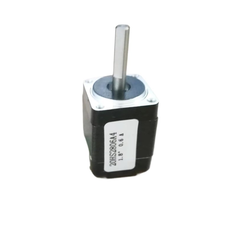 محرك خطوي 28 ملم طول، زاوية خطوة 1.8 درجة، 0.6 أمبير، عمود مفرد 1.4 نيوتن-سنتيمتر - Image 3
