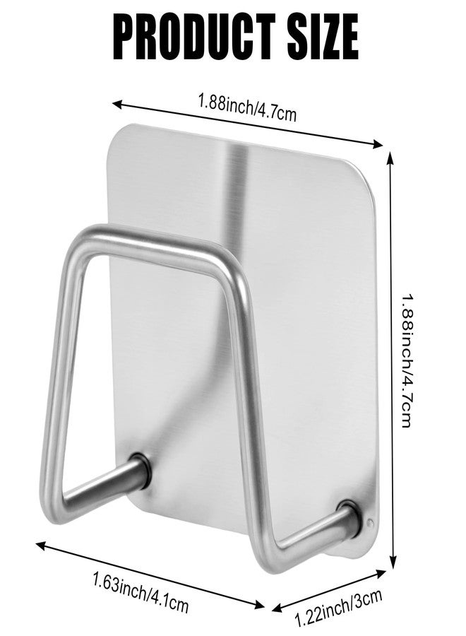 YCQDDA Under Cabinet Cutting Board Holder - 12 Pack Pot Lid & Chopping Board Organizer Rack, Stainless Steel Adhesive Storage for Kitchen Cabinets & Counter, No Drilling Required (Silver) - Image 2