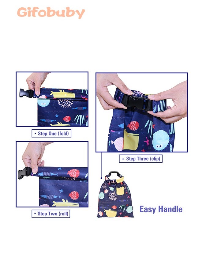 Wet Dry Bags, Waterproof Reusable Wet Bag for Baby Cloth Diapers & Breast Pump Parts, Gym Bag Stroller Toiletries Organizer for Swimsuit Wet Clothes - pzsku/Z5C334291ED87E8649EFDZ/45/_/1721703956/0221fce1-0c02-4b88-a5ee-3d026dfd5dc4