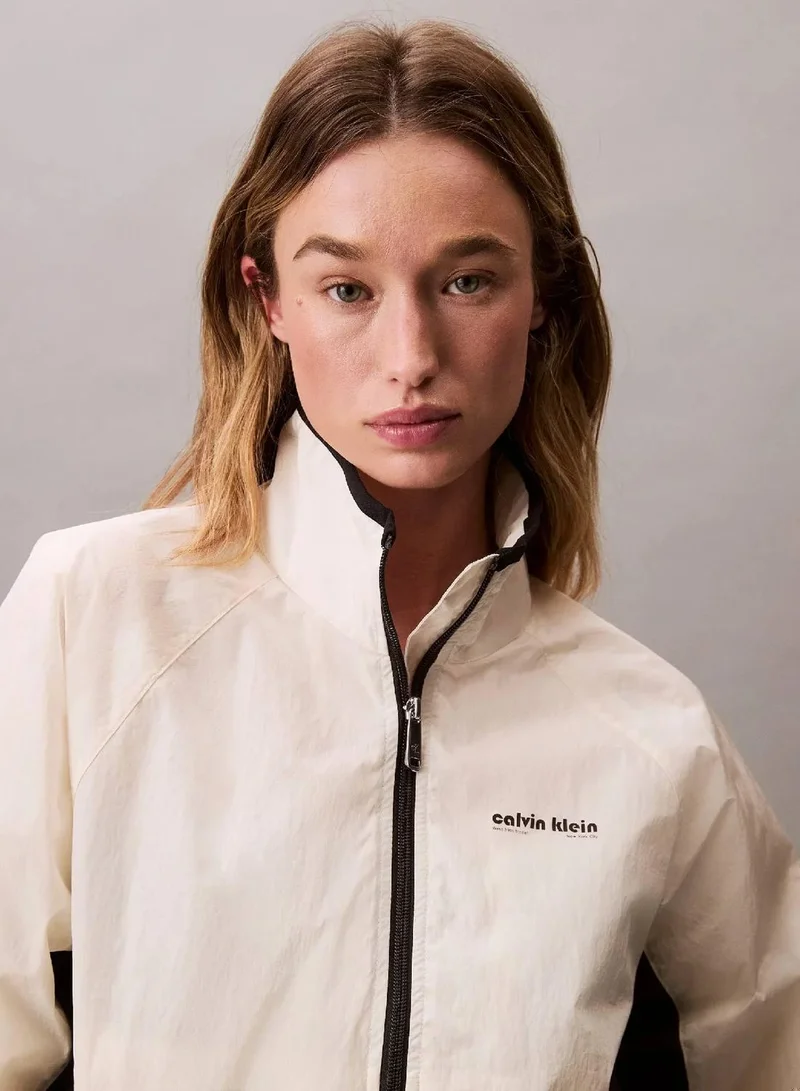 Calvin Klein Jeans Tofu Calvin Klein Logo Retro Track Jacket for Women | Best Price UAE