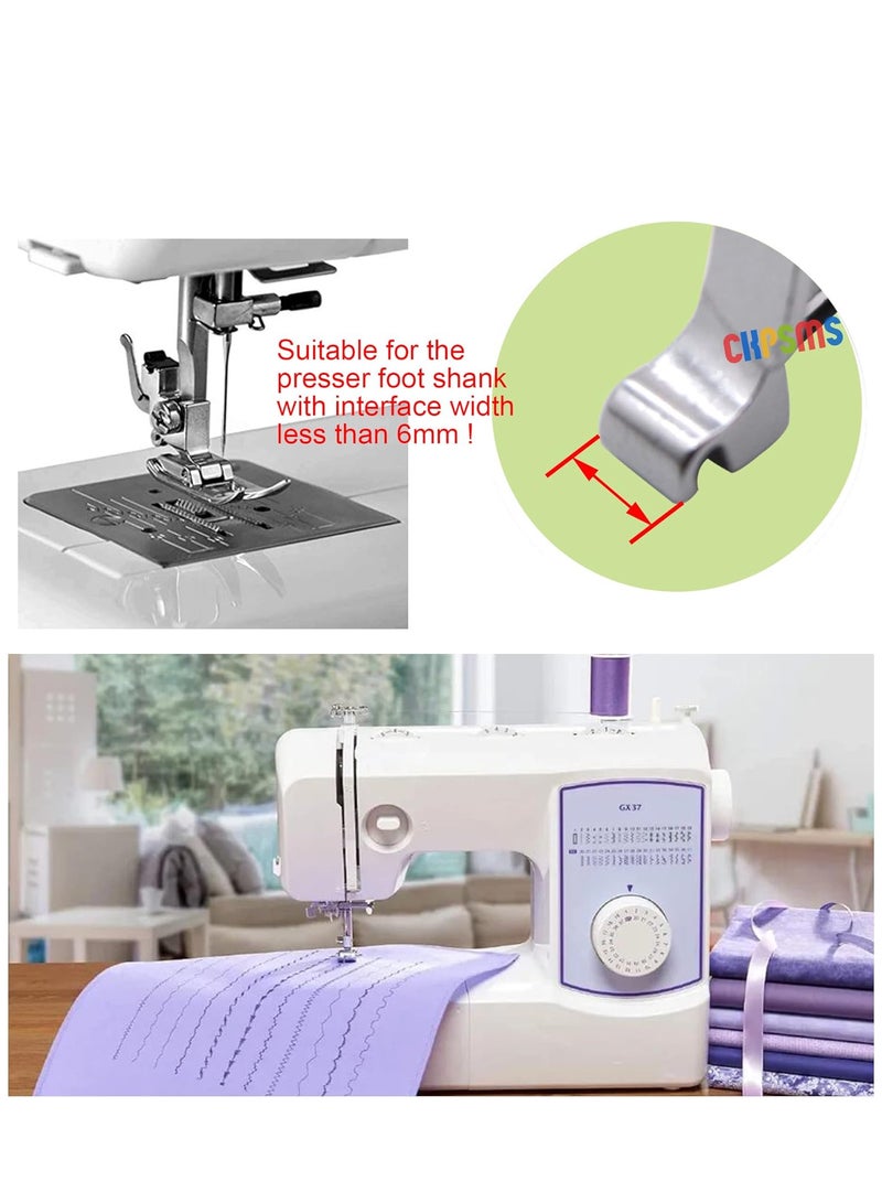 طقم اقدام ضاغطة منخفضة سهلة التركيب لماكينة الخياطة براذر سينغر جانوم بيبي لوك كينمور، دواسات بديلة لماكينة الخياطة (32 قطعة) - Image 4