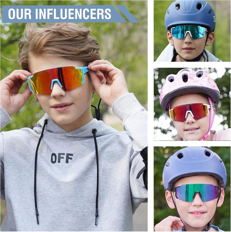 DUCO Polarized Kids Sunglasses Youth Sports Cycling Shades Lightweight Frame UV400 Child Boys Girls Baseball SunGlasses DK310 Wide use compliant quality - Image 2