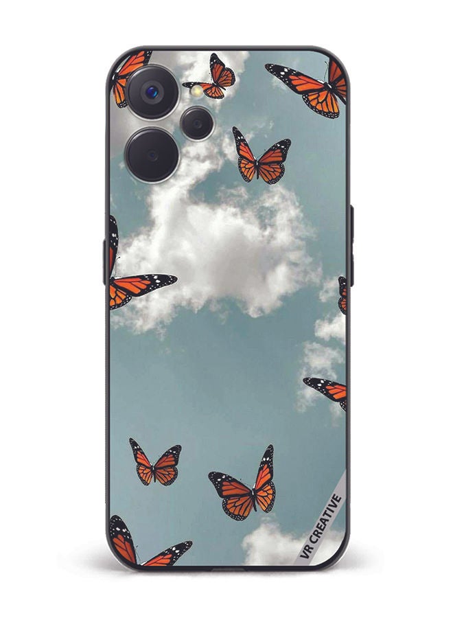 VR CREATIVE Protective Case Cover For Realme 10 5G Butterfly Design Multicolour - Image 1
