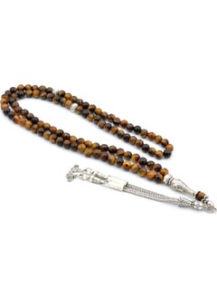 Murty99 Natural 99 Tiger Eye Stone Prayer Beads  - Image 2