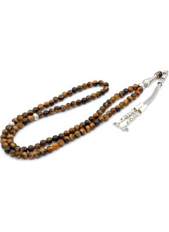 Murty99 Natural 99 Tiger Eye Stone Prayer Beads  - Image 3