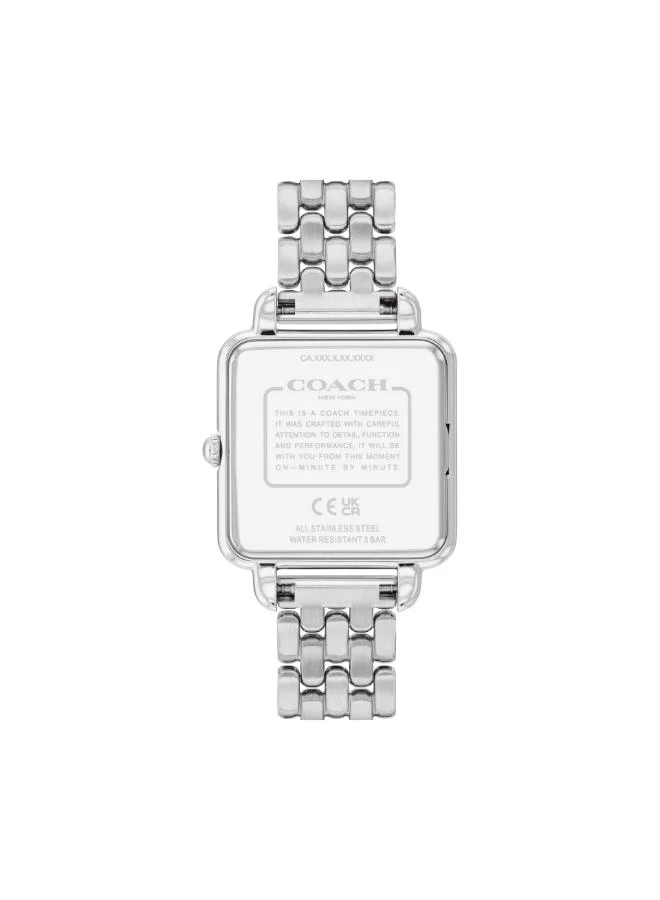 Coach Women's Quartz Watch, Blue Dial, Stainless Steel Strap