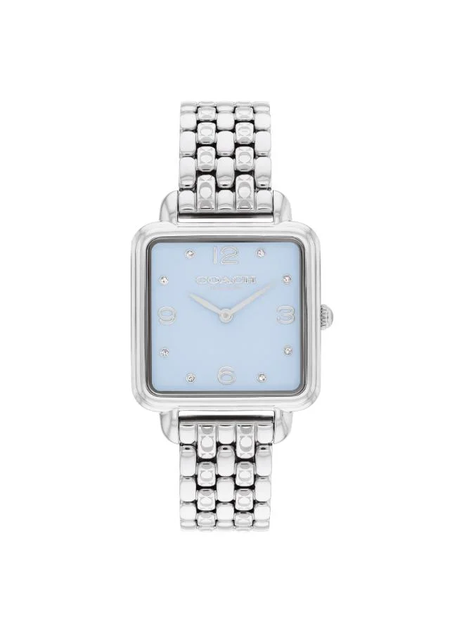 Coach Women's Quartz Watch, Blue Dial, Stainless Steel Strap