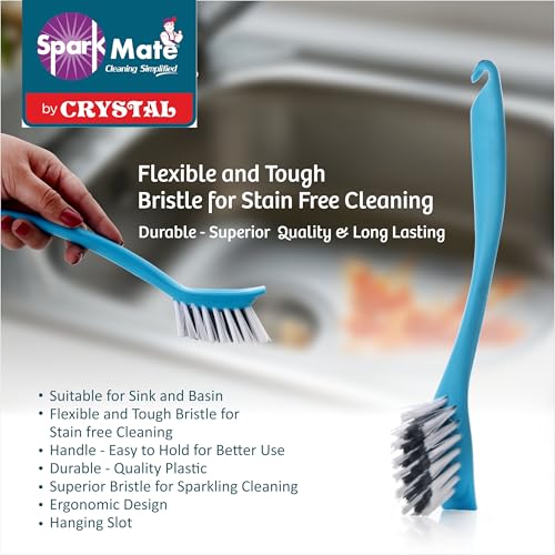 Sparkmate By Crystal Sink & Basin Brush, Assorted, Plastic (Pack of 2) - Image 2