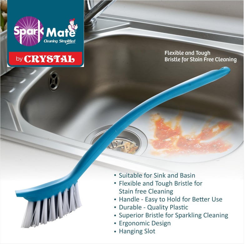 Sparkmate By Crystal Sink & Basin Brush, Assorted, Plastic (Pack of 2) - Image 3