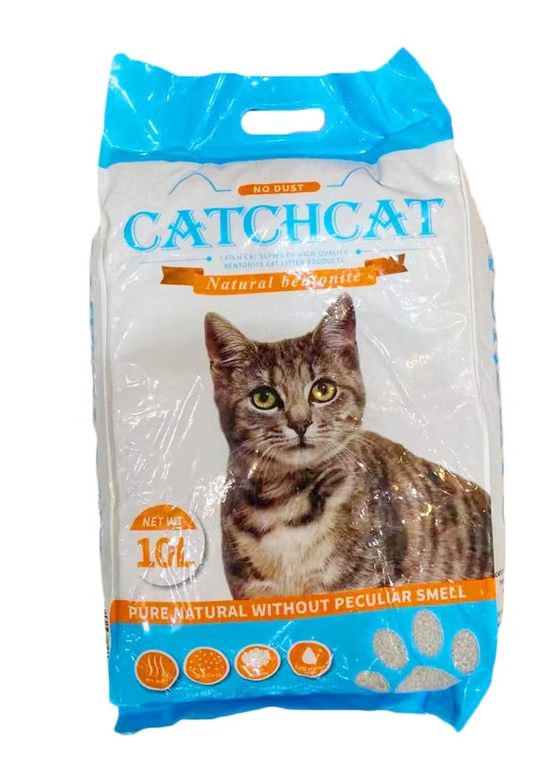 NNC PETS Cat litter sand with Lemon scent, Ultra absorbent, and Fast drying, 100% Natural ingredients, Dust-free, Clumping cat litter, Safe and Comfortable for Indoor cats, 10L-8Kg (Blue) - Image 2