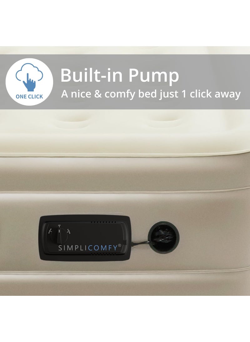 Simpli Comfy Simpli Comfy 18 Inch Inflatable Air Mattress with Builtin AC Pump  - Image 4
