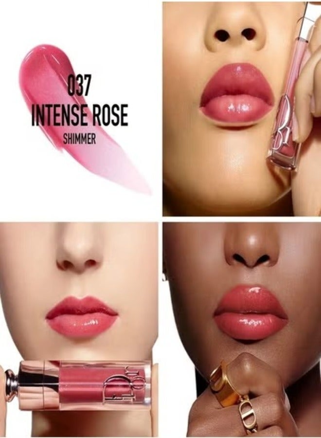 Dior Addict Lip Maximizer - Shade 037 Intense Rose 6ml | Plumping Gloss with High Shine & Hydration - Image 2