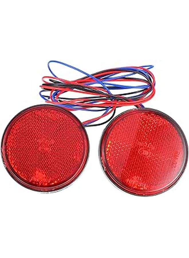 2 Pcs Red LED Motorcycle Tail Brake Stop Light Rear Turn Signal Kit - Image 1