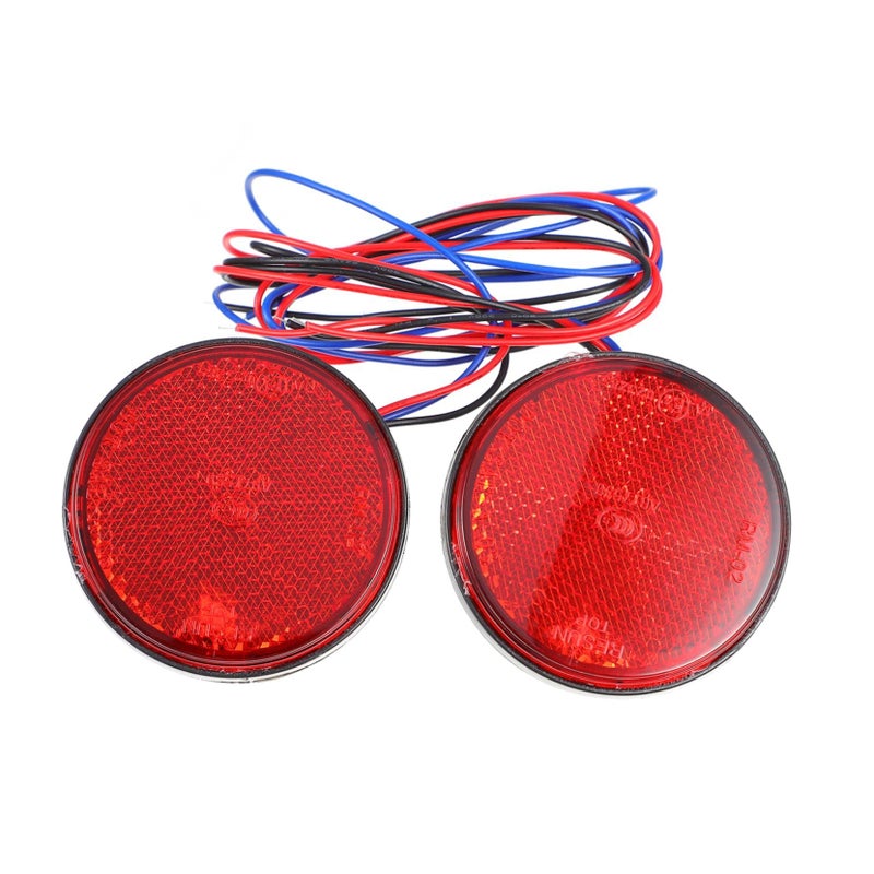 2 Pcs Red LED Motorcycle Tail Brake Stop Light Rear Turn Signal Kit - Image 2