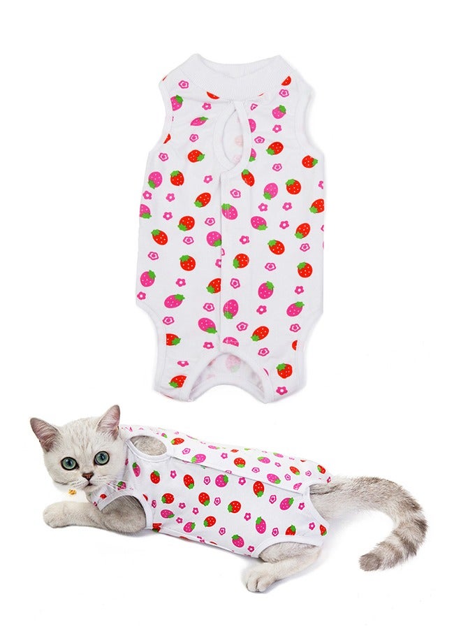 اتش واي جناح التعافي الاحترافي من Cat ، قميص التعافي الجراحي ، بدلة التعافي القابلة للتنفس ، للقطط بعد الجراحة ، ارتدي جروحا مضادة للعق ، بديلا مثاليا للياقات الإلكترونية ، بدلة بيجامة (مقاس M ل 6-8 أرطال) - Image 1