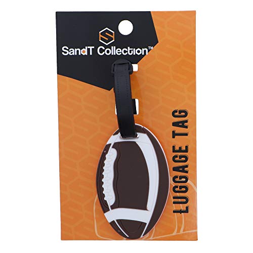 SandT Collection Football Sports Fan Luggage Tag Travel ID for Suitcases - Image 4