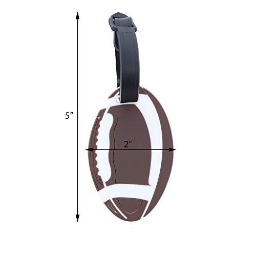 SandT Collection Football Sports Fan Luggage Tag Travel ID for Suitcases - Image 2