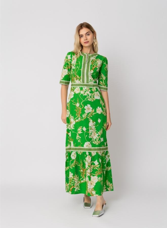 Raishma Darcie Green Dress - Image 1
