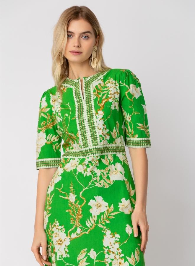 Raishma Darcie Green Dress - Image 2