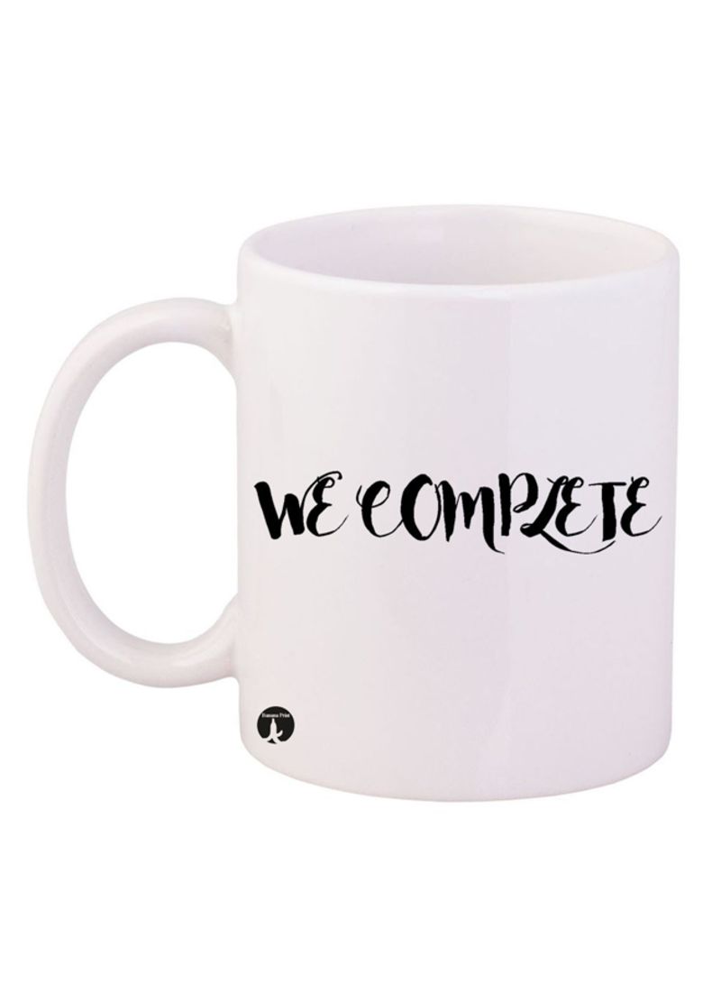RKN We Complete Design Mug White/Black 12ounce