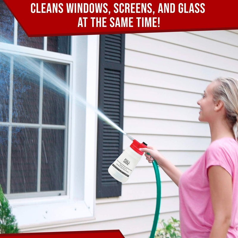 Full Crystal Refill Kit - Two 4 Oz. Crystal Powder Exterior Window Cleaner Packets for Glass and Screens (Cleans Up to 40 Windows) - Image 4
