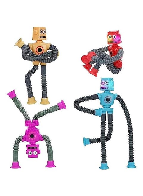 4 Robotics  TubesTelescopic Suction Cup Robot ToyFidget Tubes Toys  Toddler ToysEducational Toy