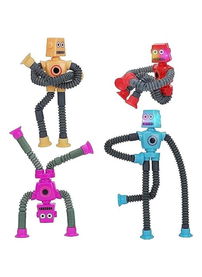 4 Robotics  TubesTelescopic Suction Cup Robot ToyFidget Tubes Toys  Toddler ToysEducational Toy