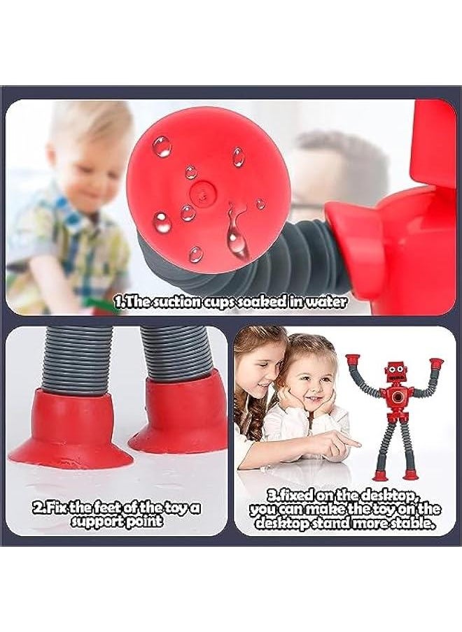 4 Robotics  TubesTelescopic Suction Cup Robot ToyFidget Tubes Toys  Toddler ToysEducational Toy
