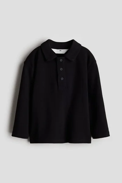 اتش اند ام Long-Sleeved Polo Shirt