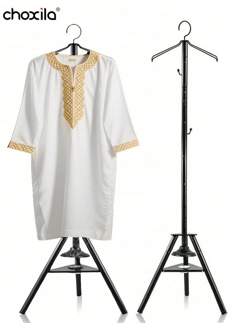 choxila 1pc Freestanding Clothing Rack, Floor-standing Simple Bedroom Coat Stand, Home Garment Storage Organizer, Bedroom Decor, Room Decoration, Luxe Bohemian Style, Premium Design, Mother's Day, Spring, Spring Decor, Bohemian, Room Accents - Image 2