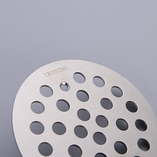 TRUSTMI 4 1/4-inch Screw-in Shower Drain Grate Replacement Cover, Brushed Stainless - Image 4