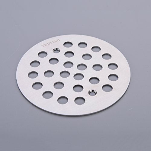TRUSTMI 4 1/4-inch Screw-in Shower Drain Grate Replacement Cover, Brushed Stainless - Image 3
