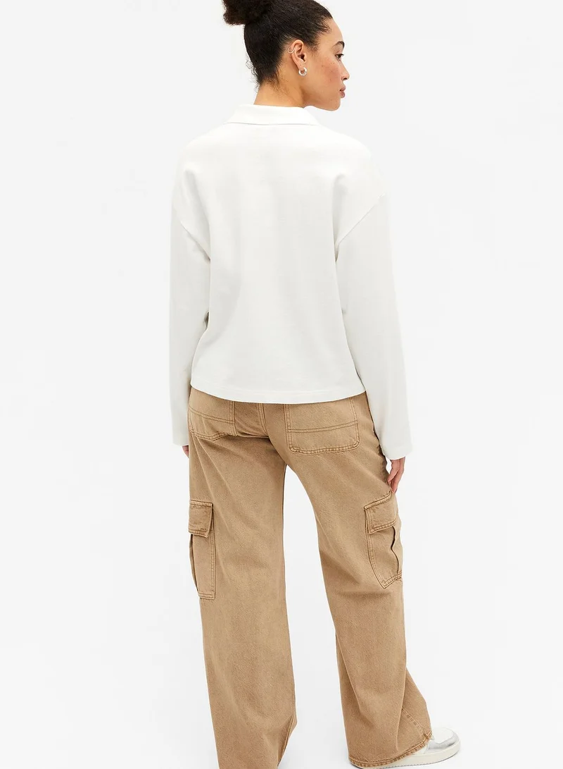 MONKI Polo Neck T-Shirt