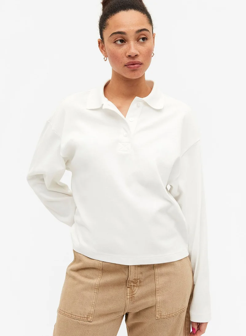 MONKI Polo Neck T-Shirt