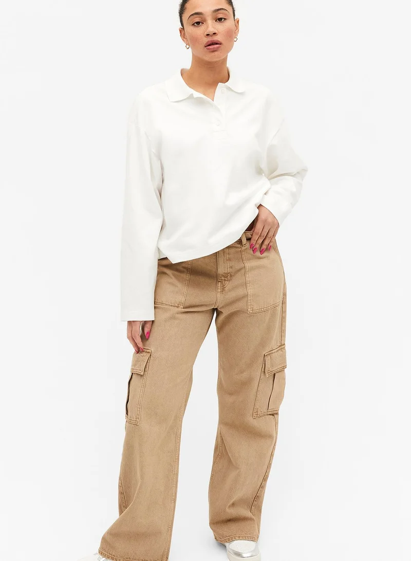 MONKI Polo Neck T-Shirt