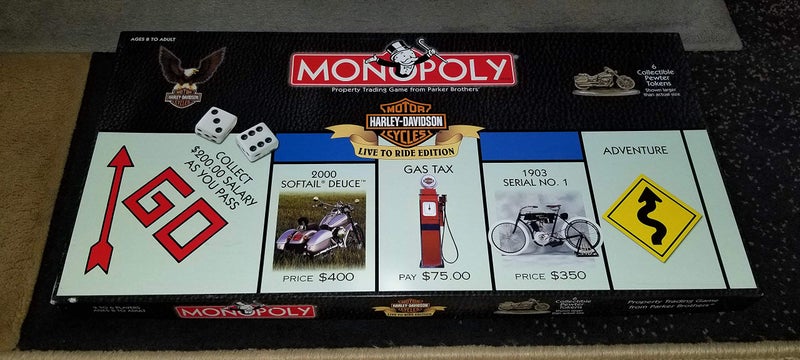 USAopoly HarleyDavidson Live to Ride Collectors Edition Monopoly Board Game - Image 2