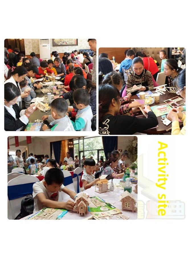 3D Three-dimensional Jigsaw Puzzle Wooden Simulation Assembled Model DIY Handmade Laser Version Dasong Merchant Ship Outlet-Color:Dream Number  - Image 5