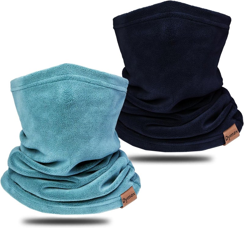Dymex Neck Warmer Winter Neck Gaiter Face Mask Balaclavas for Women Men, Soft Fleece Face Cover Mask for Skiing Motorcycle-2 Pack - Image 1