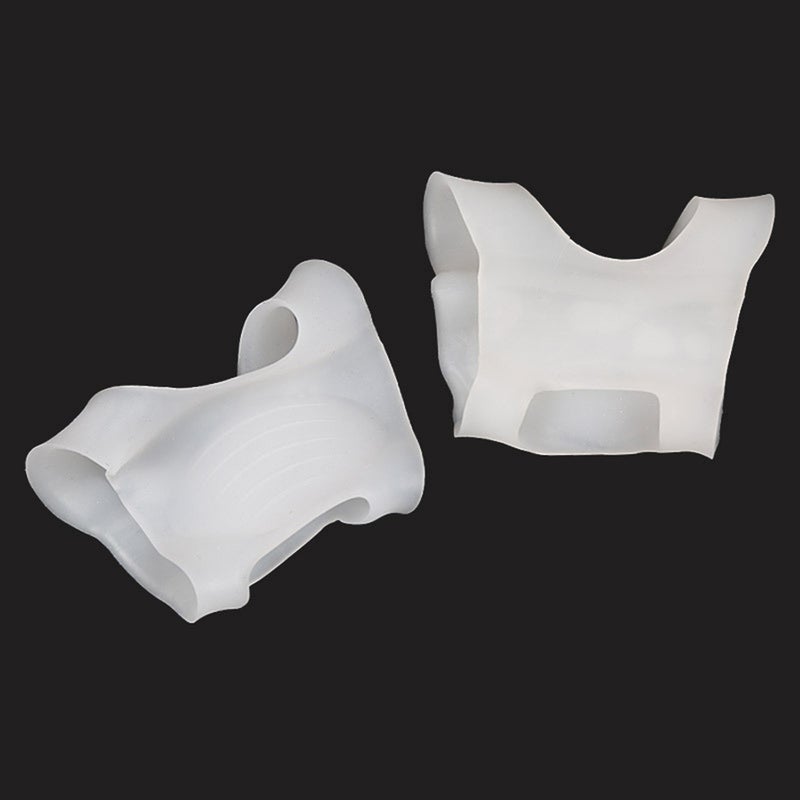 2 Pairs Silicone Arch Pads Feet Support Band Corrective Insoles Skin Color White - Image 4