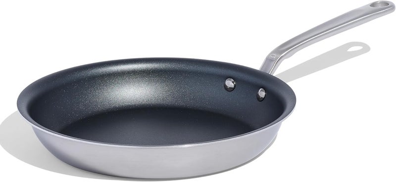 Made In Cookware  ProCoat 10 Non Stick Frying Pan Graphite  5 Ply Stainless Clad Nonstick  Professional Cookware  Induction Compatible