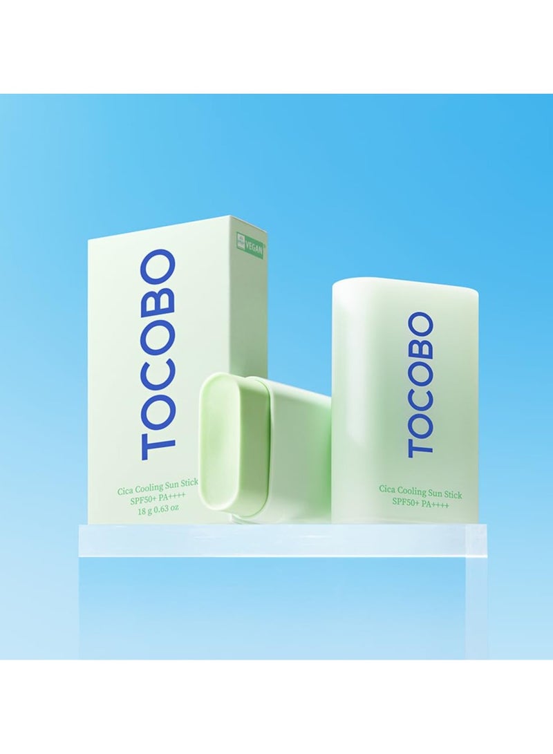 Tocobo Cica Cooling Sun Stick SPF50+ PA++++ 0.63 fl. oz - Fermented Cica Complex, Cooling Sun Stick, Reduces Skin Temperature, Quick Soothing, Lightweight and Moisturizing Sun Stick - Image 3