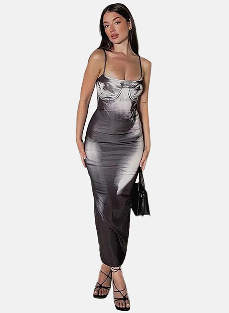 يونيكي Printed Bodycon Dress