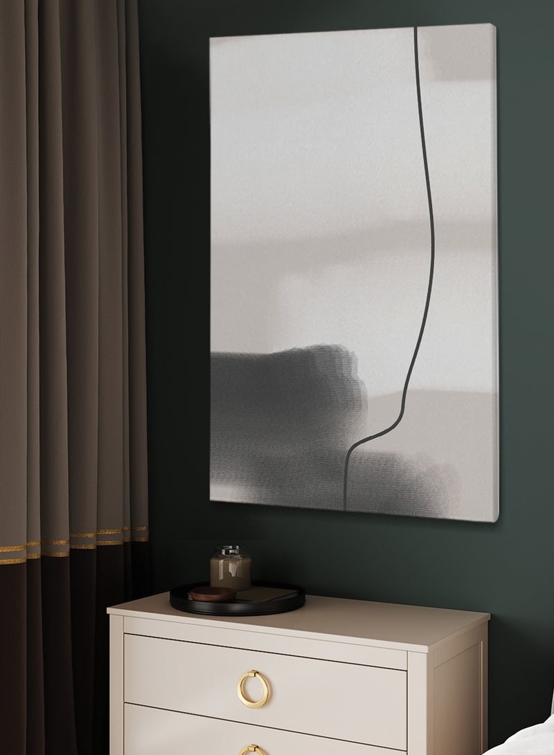 LOWHA Framed Canvas Wall Art Stretched Over Wooden Frame with Abstract Painting - Image 2