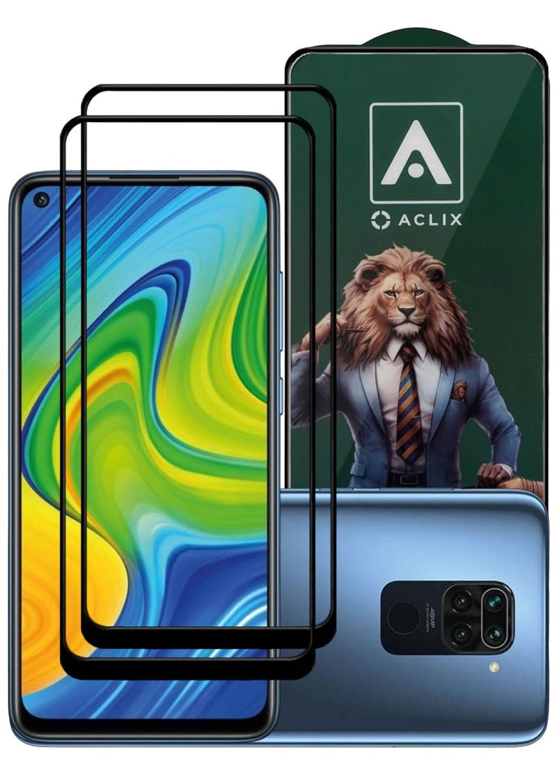 ACLIX 2 Pieces Antistatic ESD Dustproof Premium Quality High Definition Tempered Glass Screen Protector Designed For Xiaomi Redmi Note 9 - Image 1