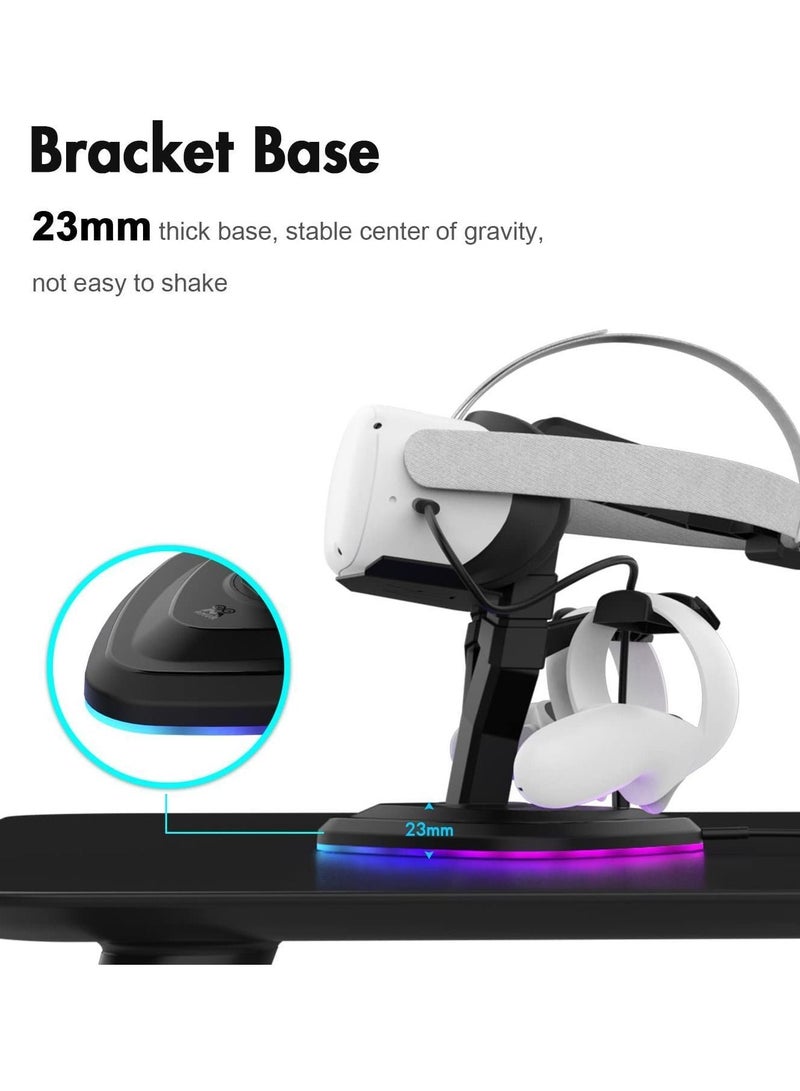 Y&D for Oculus Quest, Quest 2, Rift or S VR Headset and Touch Controllers Charging Dock Display Stand Accessories  - Image 3