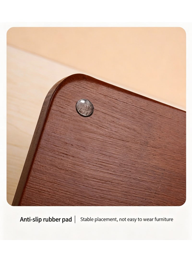 Modern Wooden Desktop Storage Tray with Deer Jewelry Holder & Key Organizer - Image 2