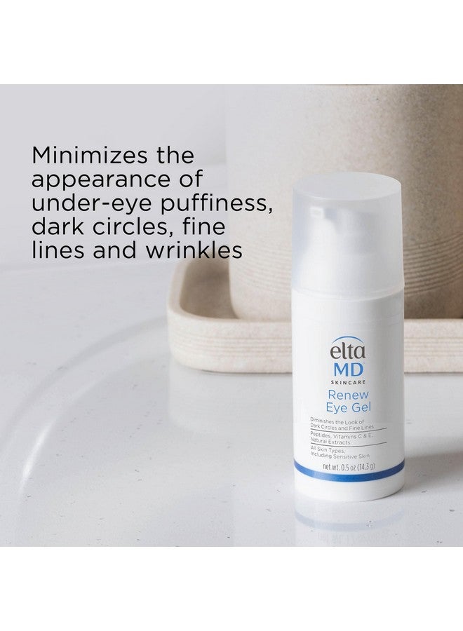 EltaMD Renew Eye Gel, Eye Serum for Dark Circles and Puffiness, Under Eye Serum, Minimizes Fine Lines and Wrinkles, 0.5 oz Pump - Image 4